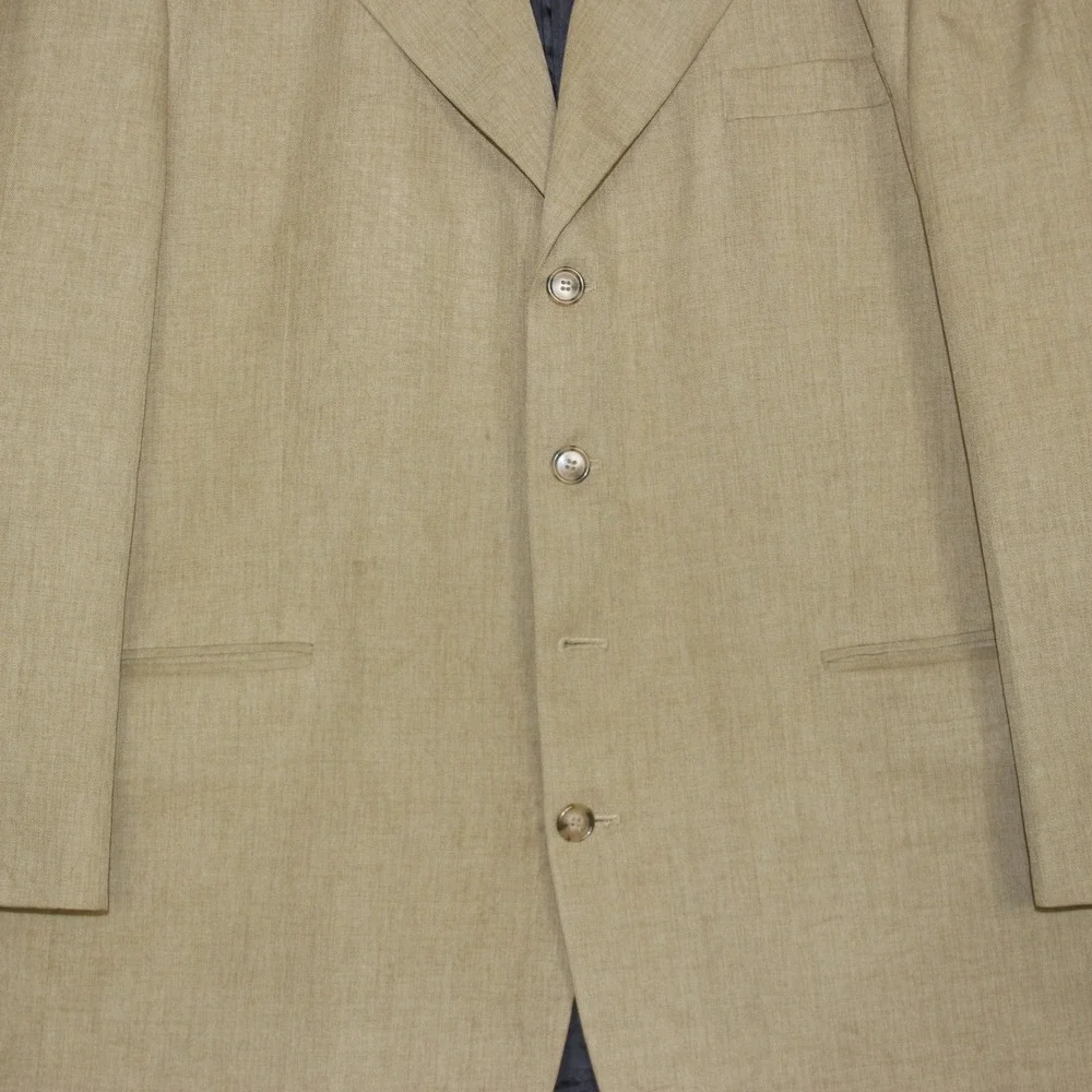 Vintage Gino Cappelli Collection Blazer Mens R44 Tan‎ Sport Tailored